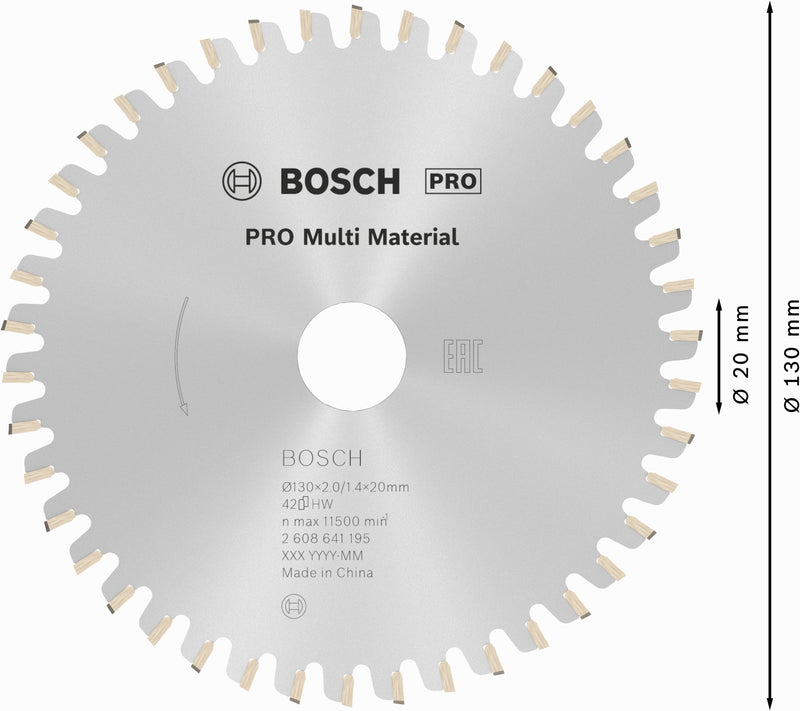 Lâmina de serra circular Bosch MM MU H 130x20-42
