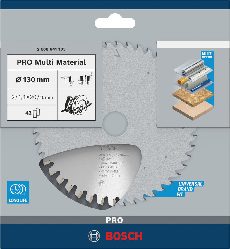 Lâmina de serra circular Bosch MM MU H 130x20-42