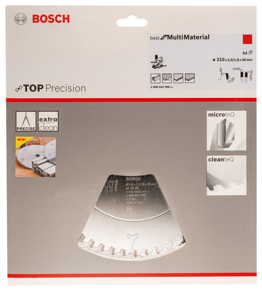 Lâmina de serra circular Bosch Top Precision, ideal para diversos materiais
