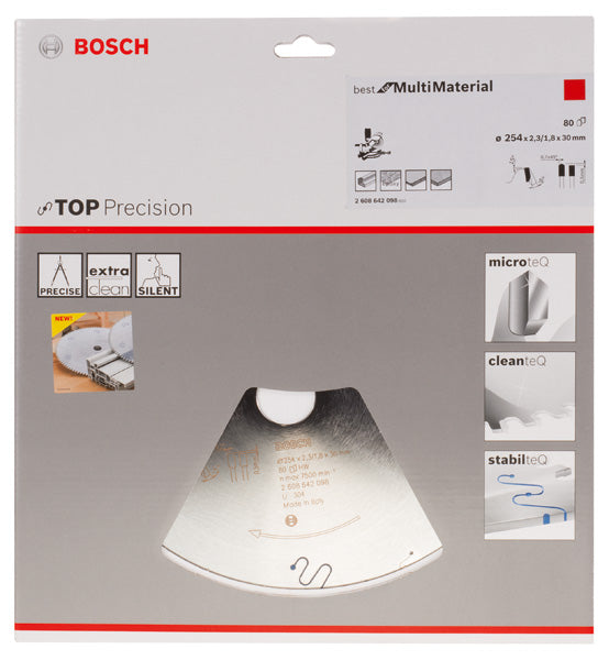 Lâmina de serra circular Bosch BS MU B 254x30-80