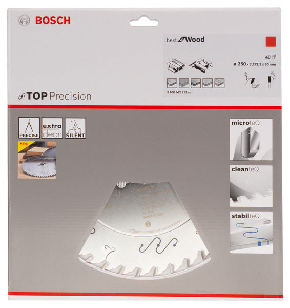Lâmina de serra circular Bosch BS WO S 250x30-40