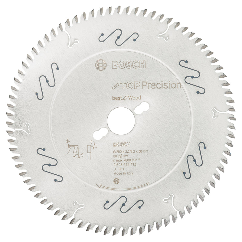 Lâmina de serra circular Bosch Top Precision Best for Wood