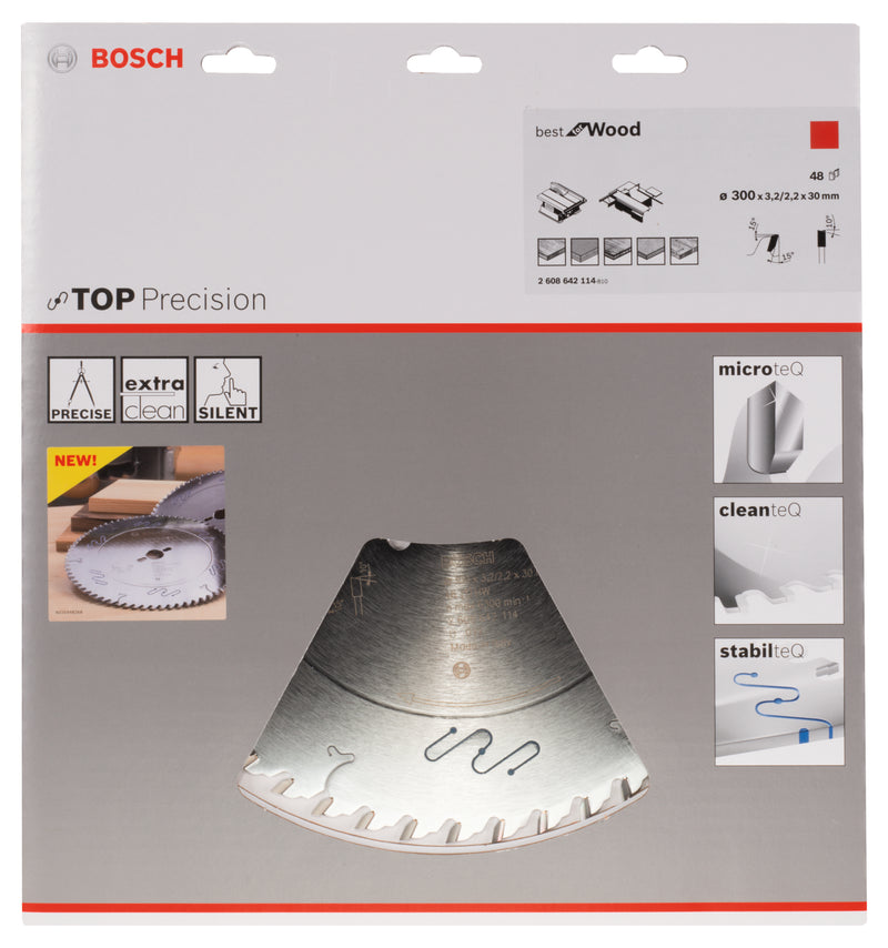 Lâmina de serra circular Bosch Top Precision Best for Wood
