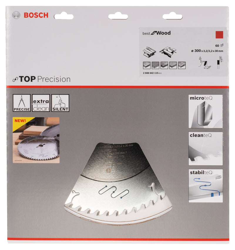 Lâmina de serra circular Bosch Top Precision Best for Wood