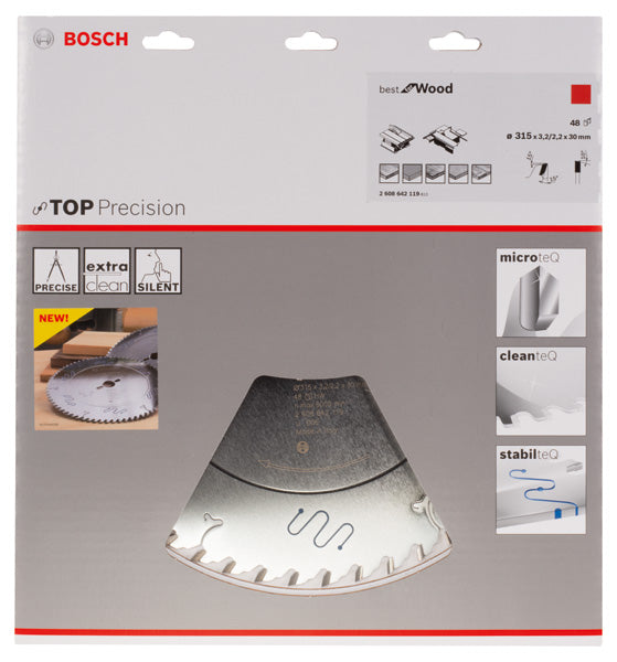 Lâmina de serra circular Bosch Top Precision Best for Wood