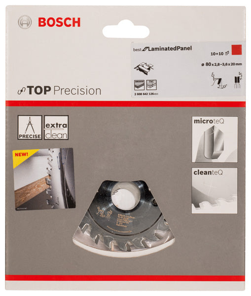 Lâmina de serra para corte de painéis laminados Bosch Top Precision