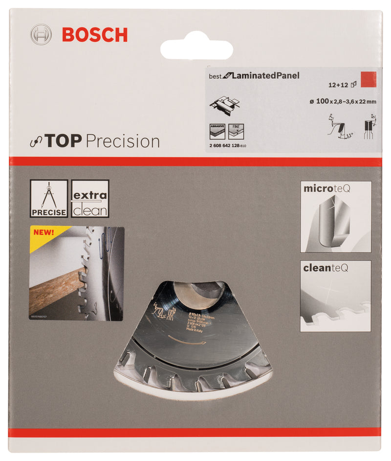 Lâmina de serra para corte de painéis laminados Bosch Top Precision