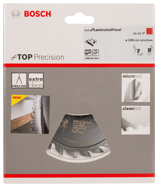 Lâmina de serra para corte de painéis laminados Bosch Top Precision