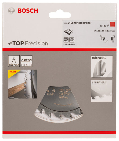Lâmina de serra para corte de painéis laminados Bosch Top Precision