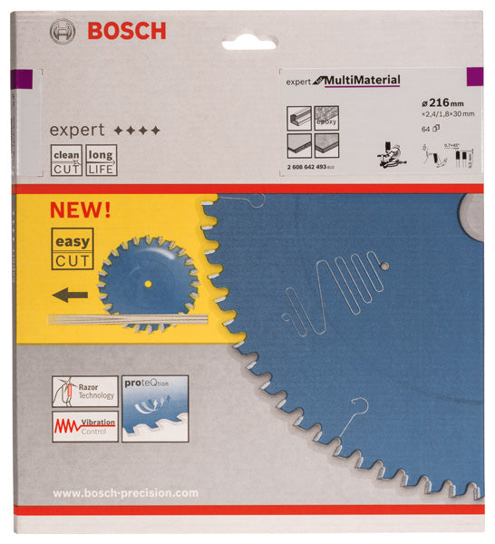 Lâmina de serra circular Bosch EX MU B 216x30-64
