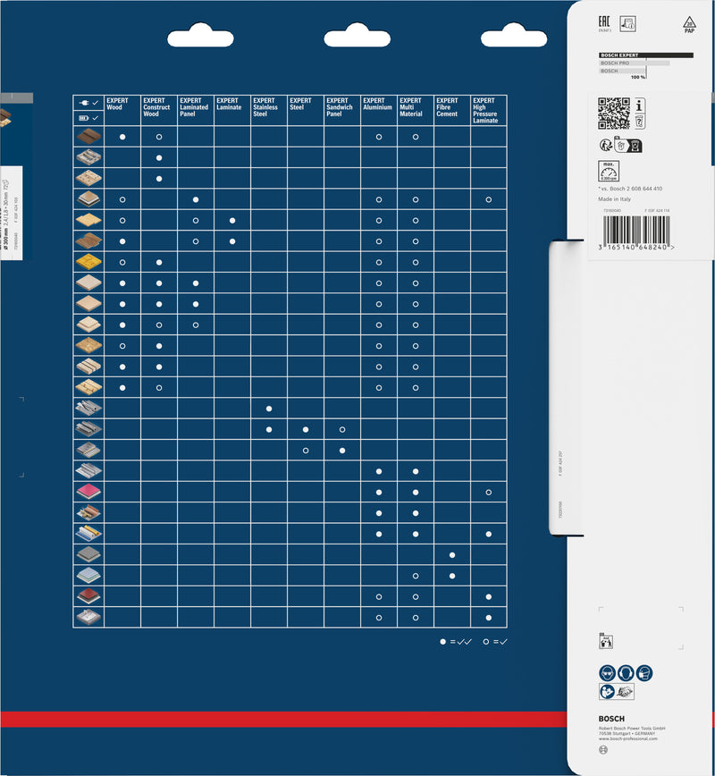 Lâmina de serra circular Bosch EX WO B 300x30-72
