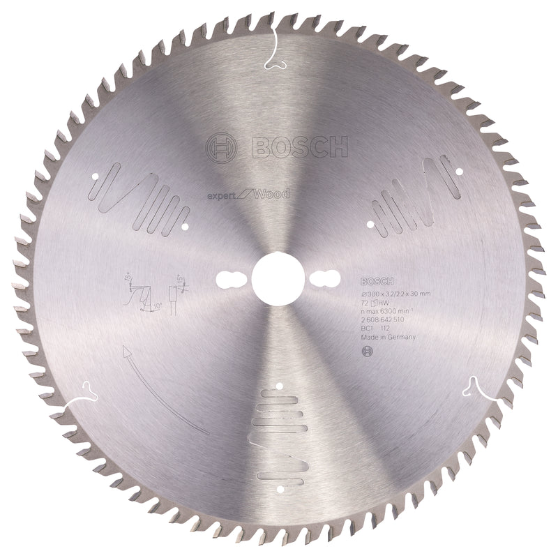 Bosch Circular Saw Blade EX WO S 300x30-72
