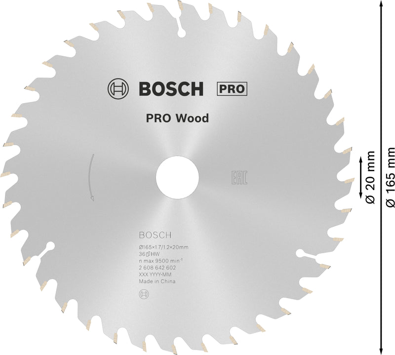 Bosch Circular Saw Blade OP WO H 165x20-36