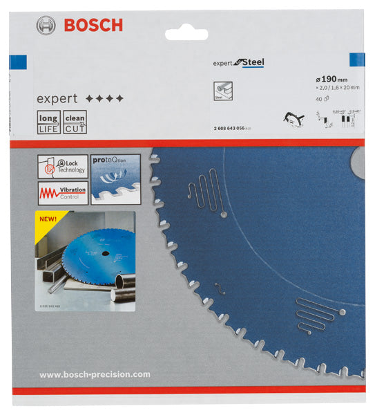 Bosch Circular Saw Blade EX SL H 190x20-40