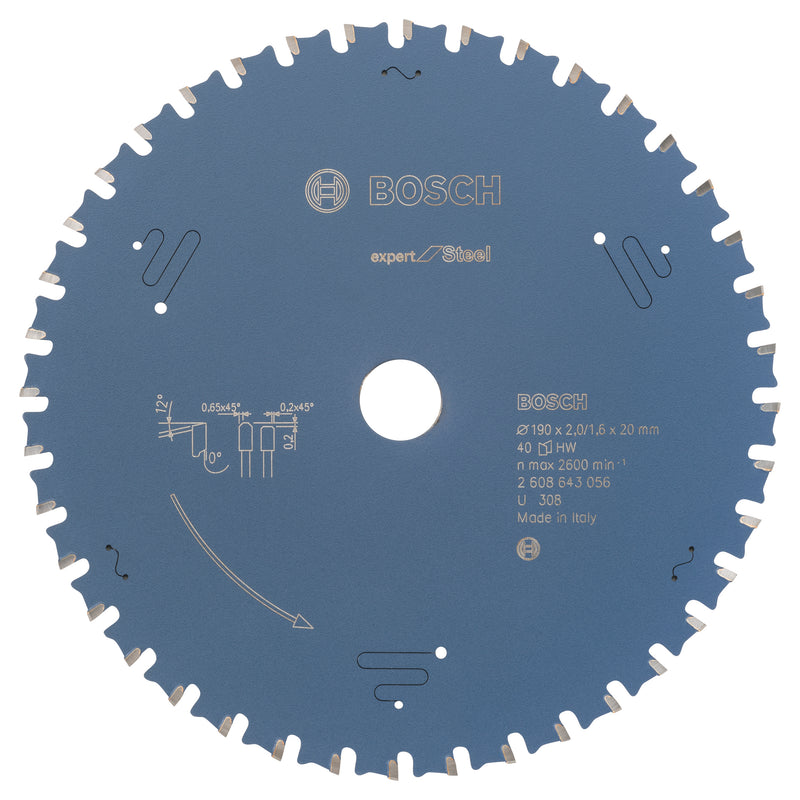 Bosch Circular Saw Blade EX SL H 190x20-40