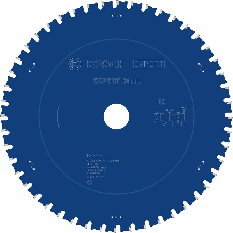 Lâmina de serra circular Bosch EX SL H 230x25,4-48