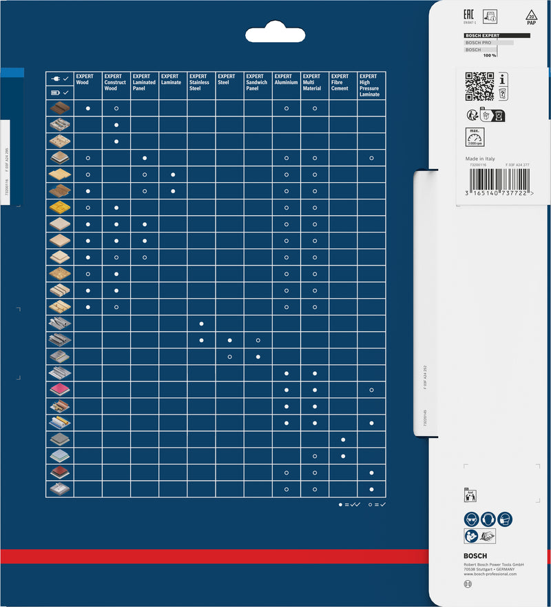 Lâmina de serra circular Bosch EX SL B 254x25,4-60