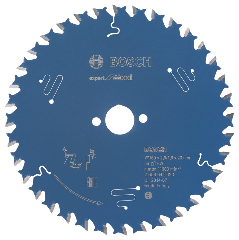 Lâmina de serra circular Bosch EX WO H 160x20-36