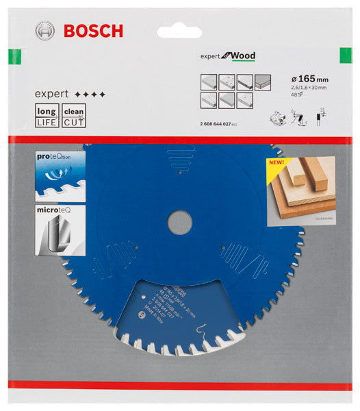 Lâmina de serra circular Bosch EX WO H 165x30-48