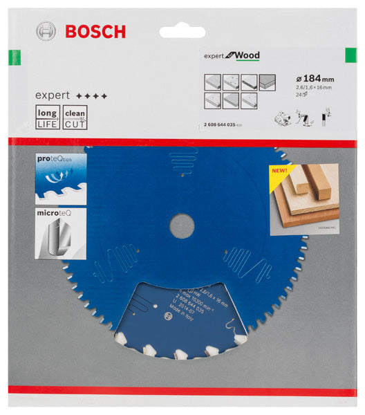 Lâmina de serra circular Bosch EX WO H 184x16-24