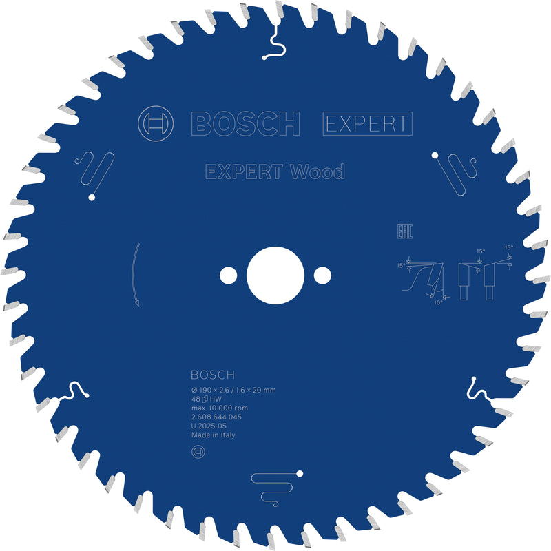 Lâmina de serra circular Bosch EX WO H 190x20-48