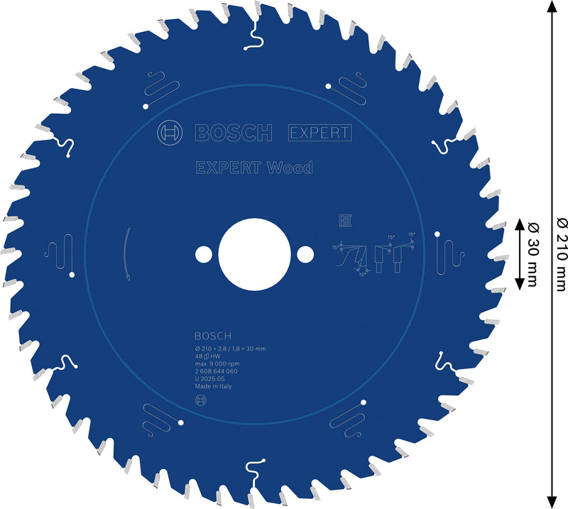 Bosch Circular Saw Blade EX WO H 210x30-48