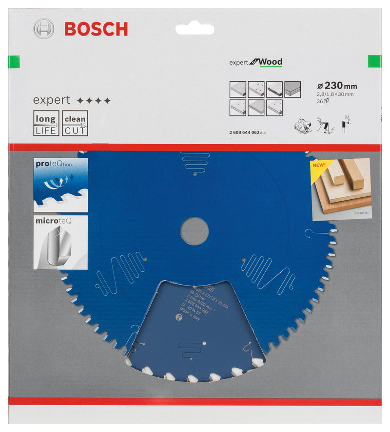 Lâmina de serra circular Bosch EX WO H 230x30-36