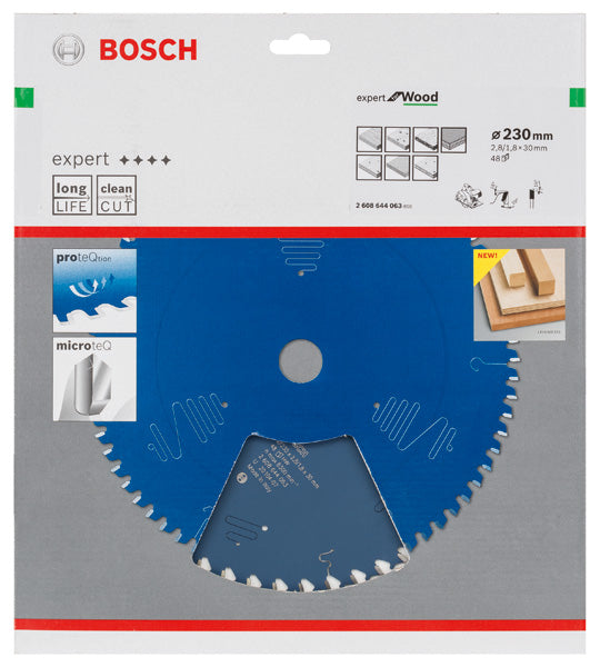 Lâmina de serra circular Bosch EX WO H 230x30-48