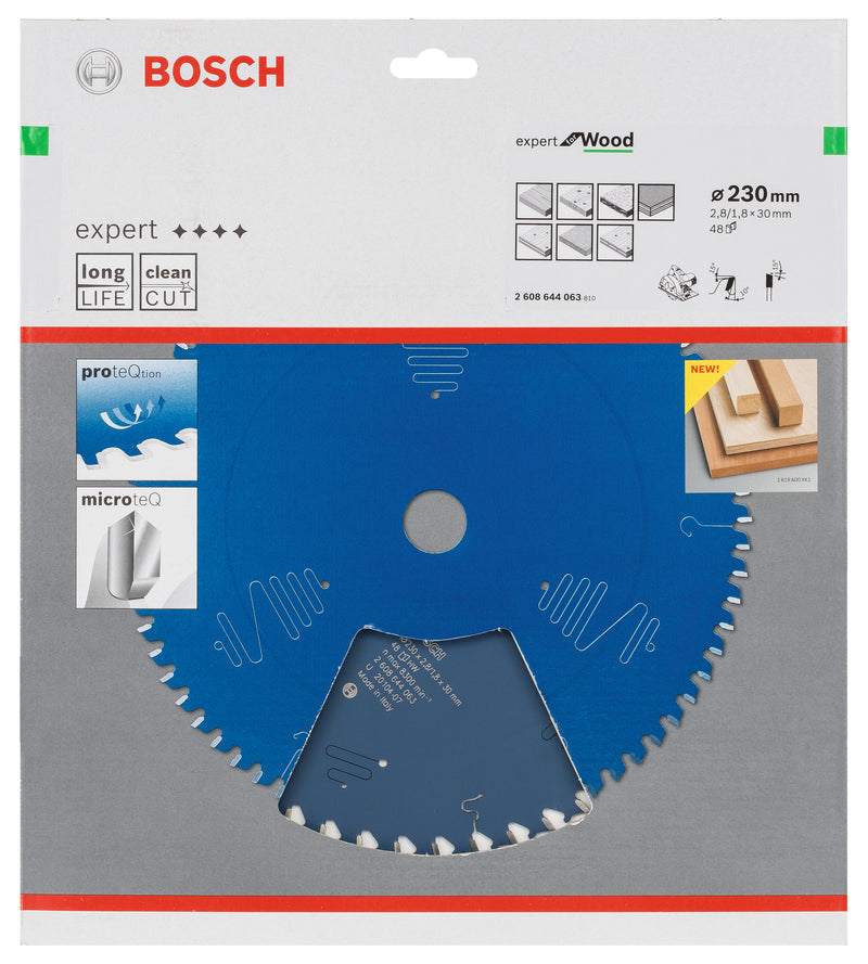 Lâmina de serra circular Bosch EX WO H 230x30-48