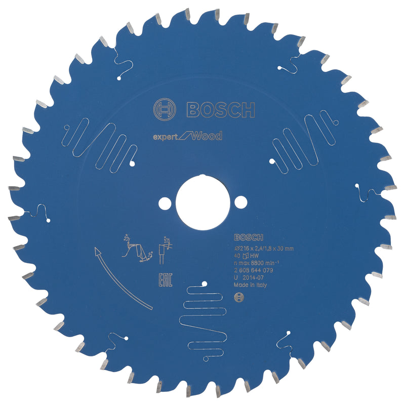 Lâmina de serra circular Bosch EX WO B 216x30-40