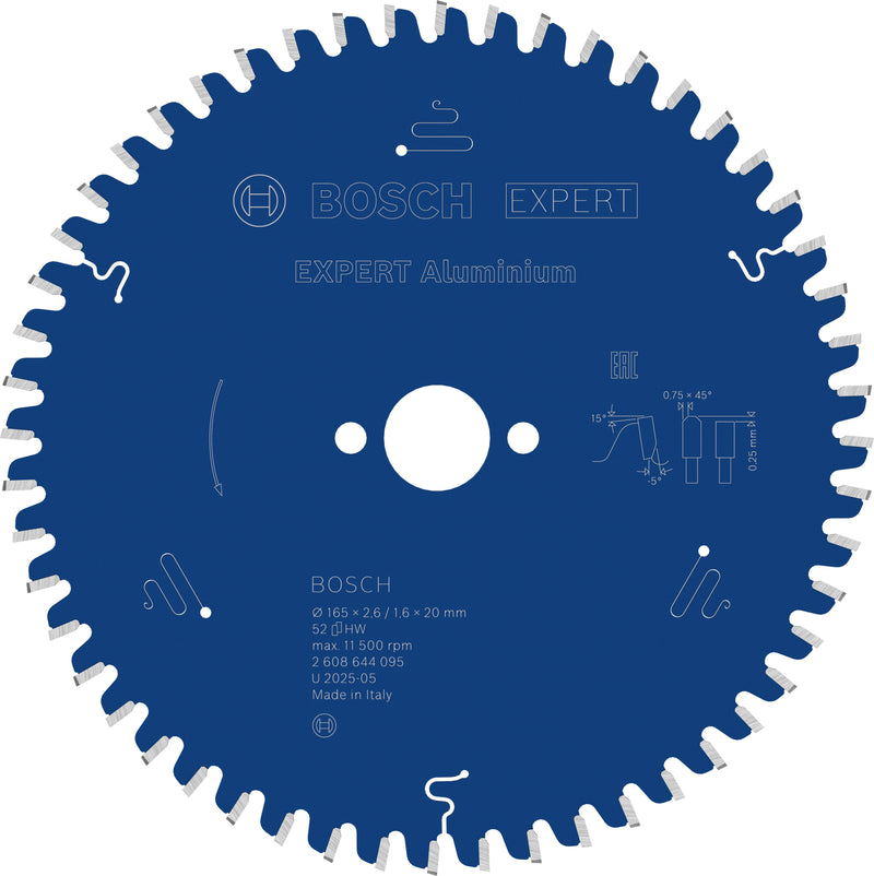 Lâmina de serra circular Bosch EX AL H 165x20-52