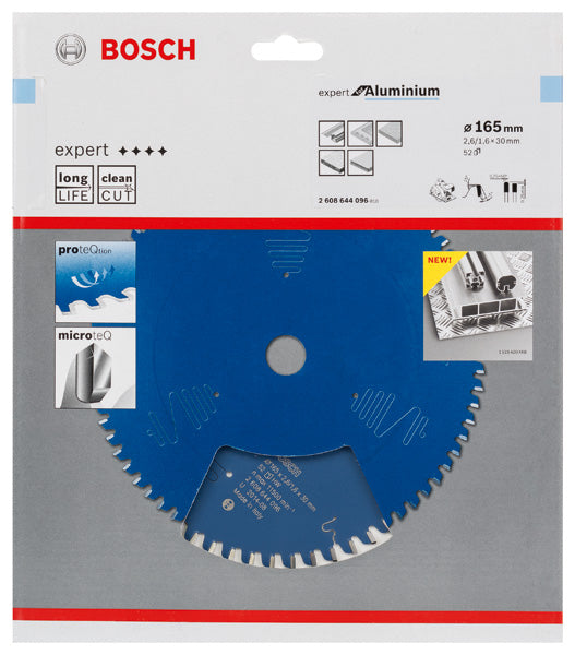 Lâmina de serra circular Bosch EX AL H 165x30-52