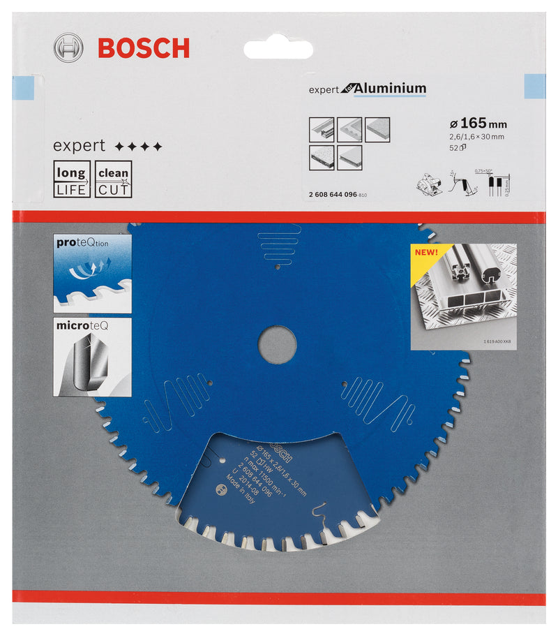 Lâmina de serra circular Bosch EX AL H 165x30-52