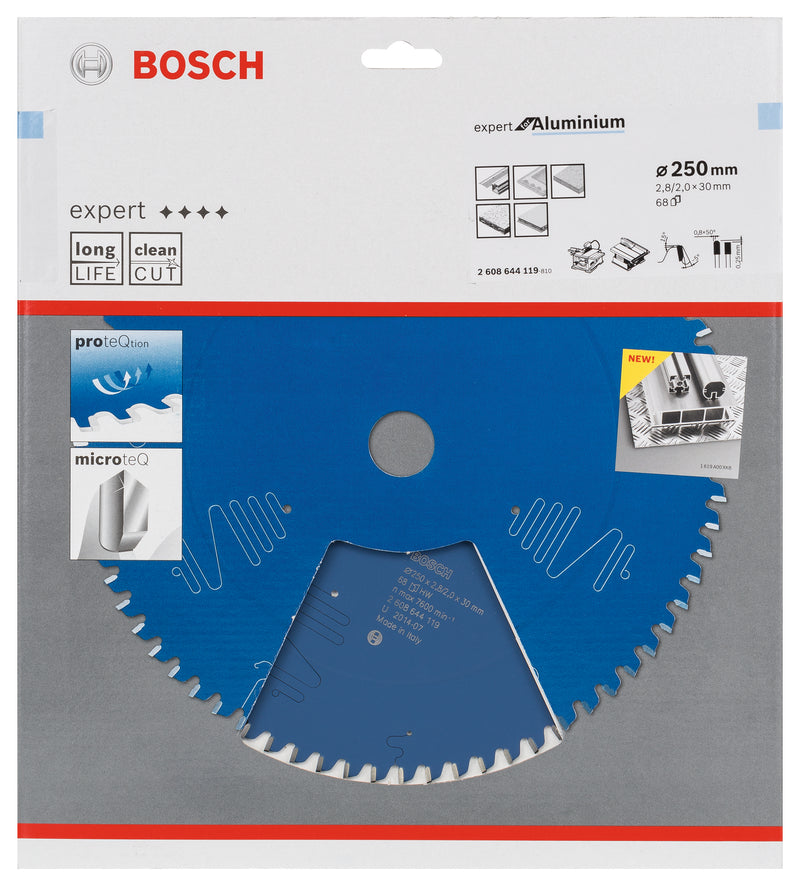 Lâmina de serra circular Bosch EX AL T 250x30-68