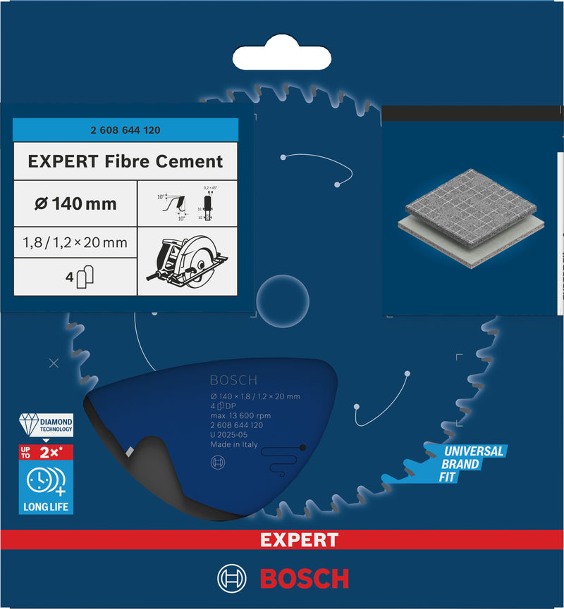 Bosch Expert for Fiber Cement circular saw blade