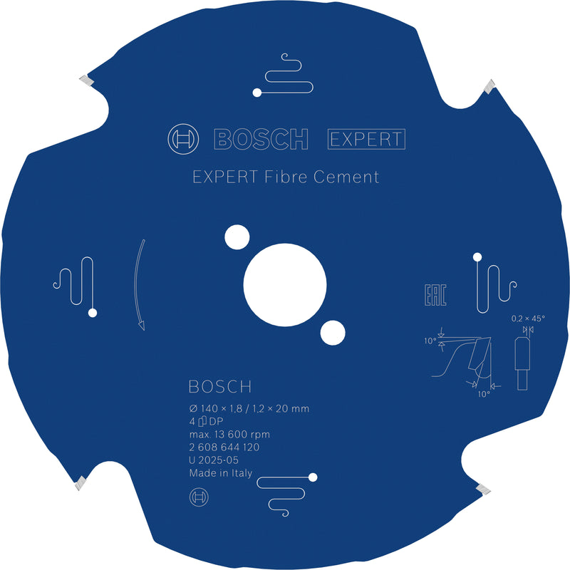 Bosch Expert for Fiber Cement circular saw blade