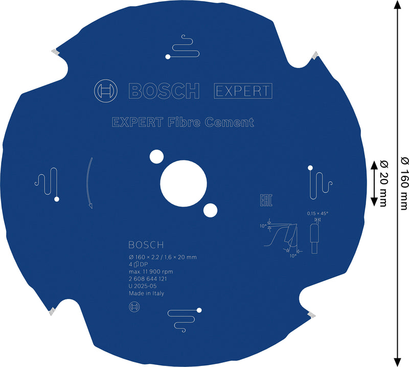 Bosch Circular Saw Blade EX FC H 160x20-4
