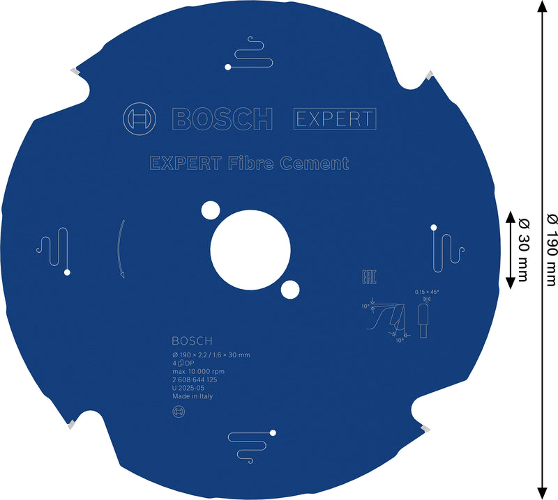 Bosch Circular Saw Blade EX FC H 190x30-4