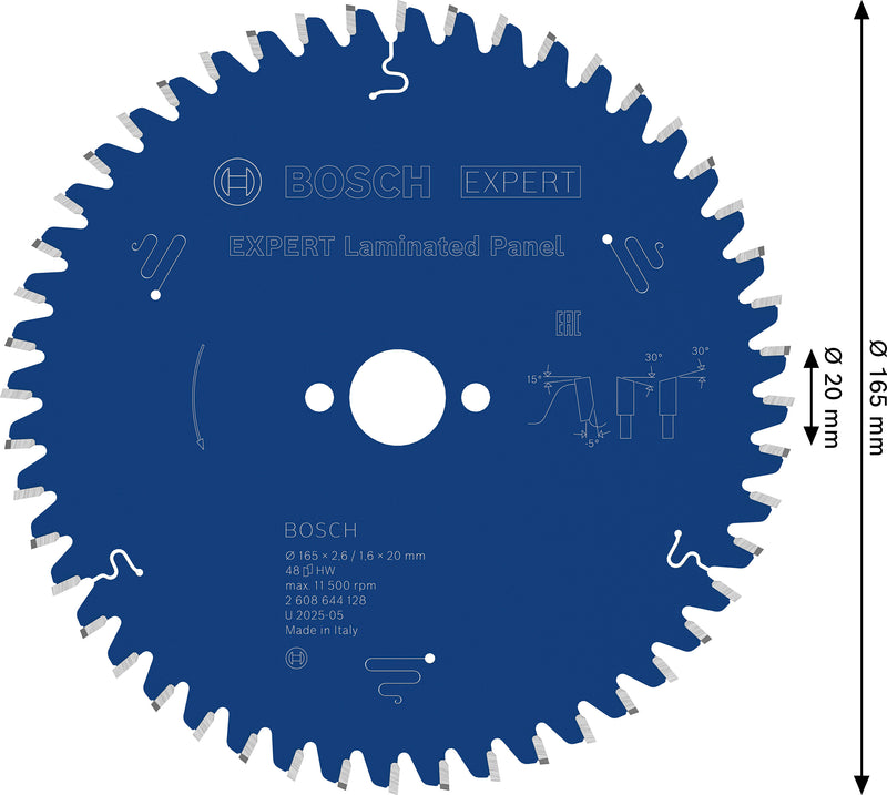 Lâmina de serra circular Bosch EX CB H 165x20-48