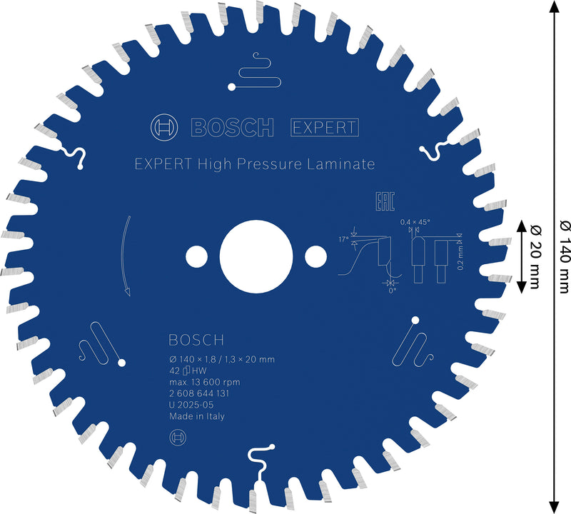 Bosch Circular Saw Blade EX TR H 140x20-42