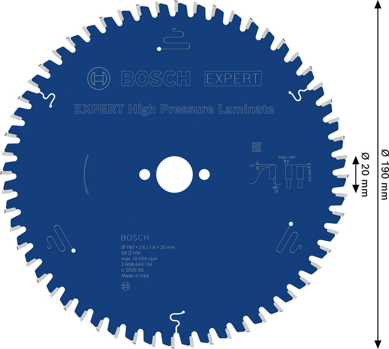 Lâmina de serra circular Bosch EX TR H 190x20-56