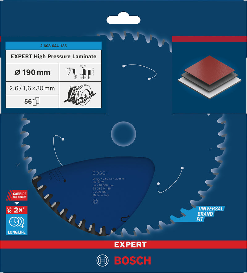 Lâmina de serra circular Bosch EX TR H 190x30-56