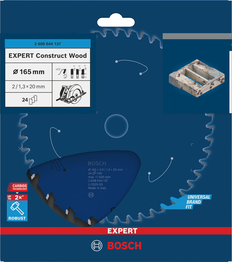 Bosch Circular Saw Blade EX CW H 165x20-24