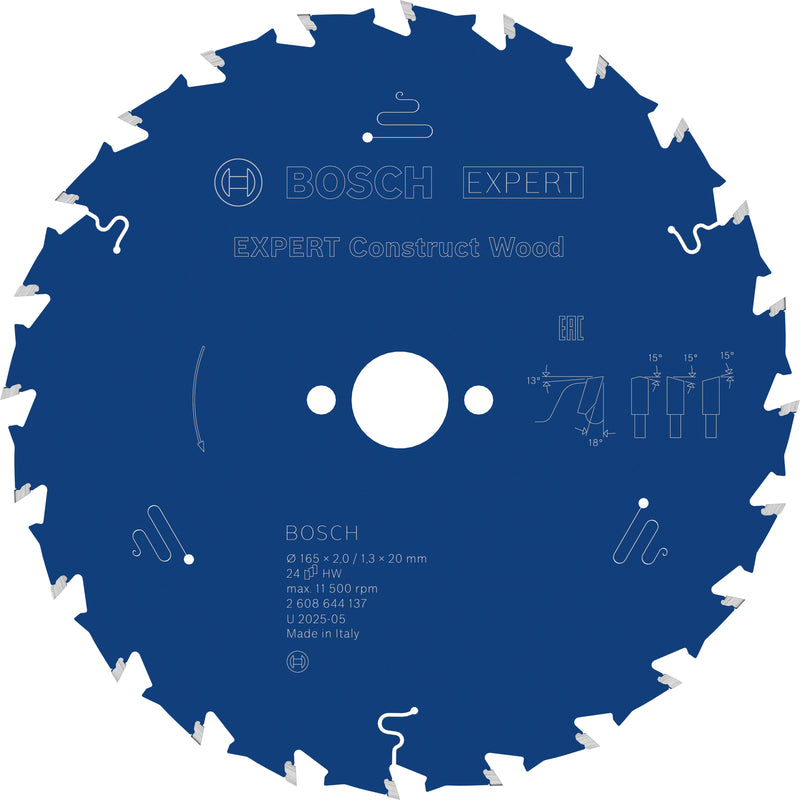 Bosch Circular Saw Blade EX CW H 165x20-24