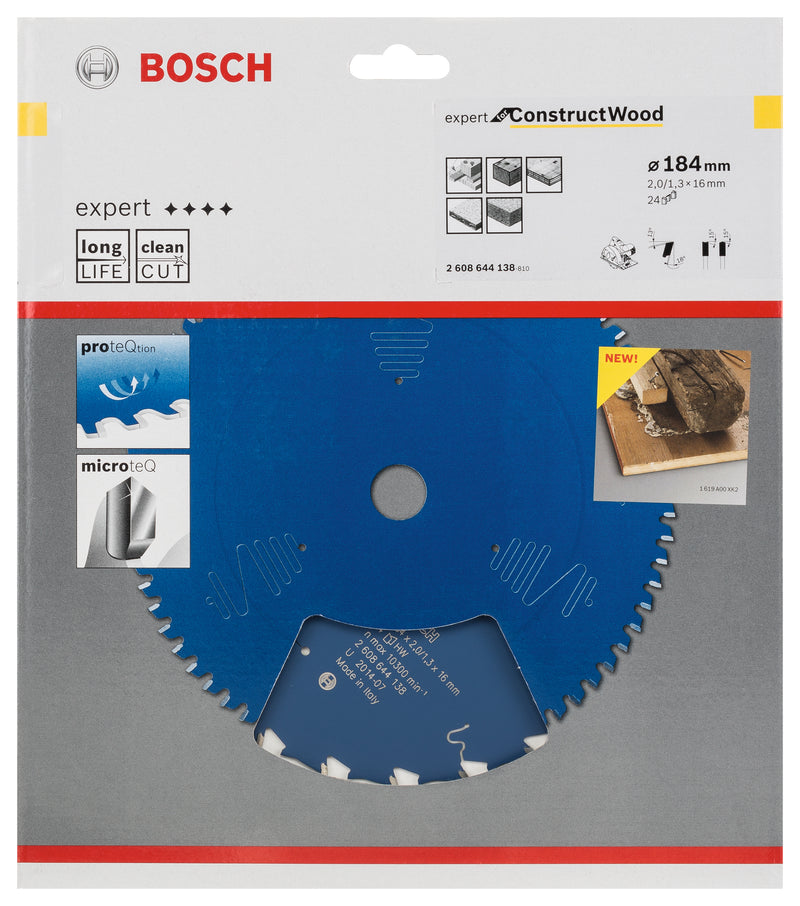Lâmina de serra circular Bosch Expert para Construct Wood