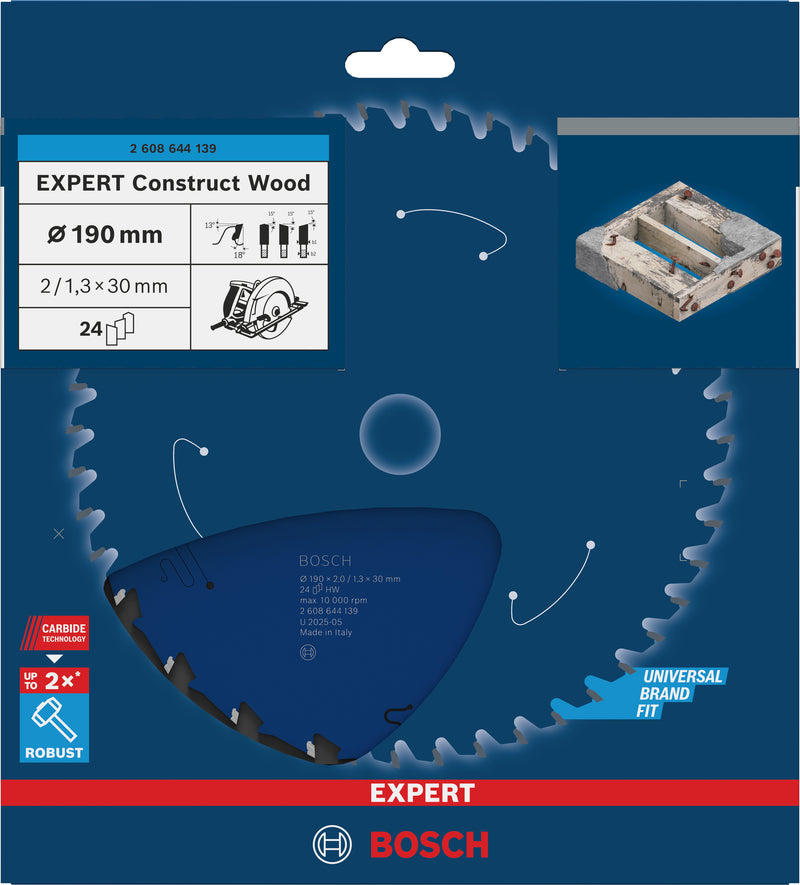 Lâmina de serra circular Bosch EX CW H 190x30-24