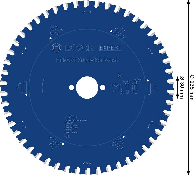 Bosch Circular Saw Blade EX SH H 235x30-50
