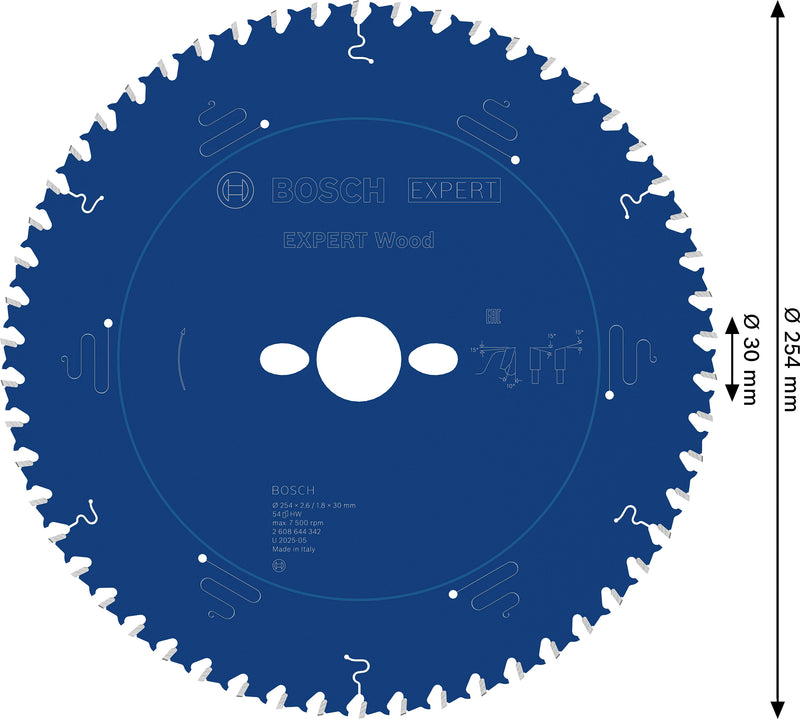 Bosch Circular Saw Blade EX WO T 254x30-54
