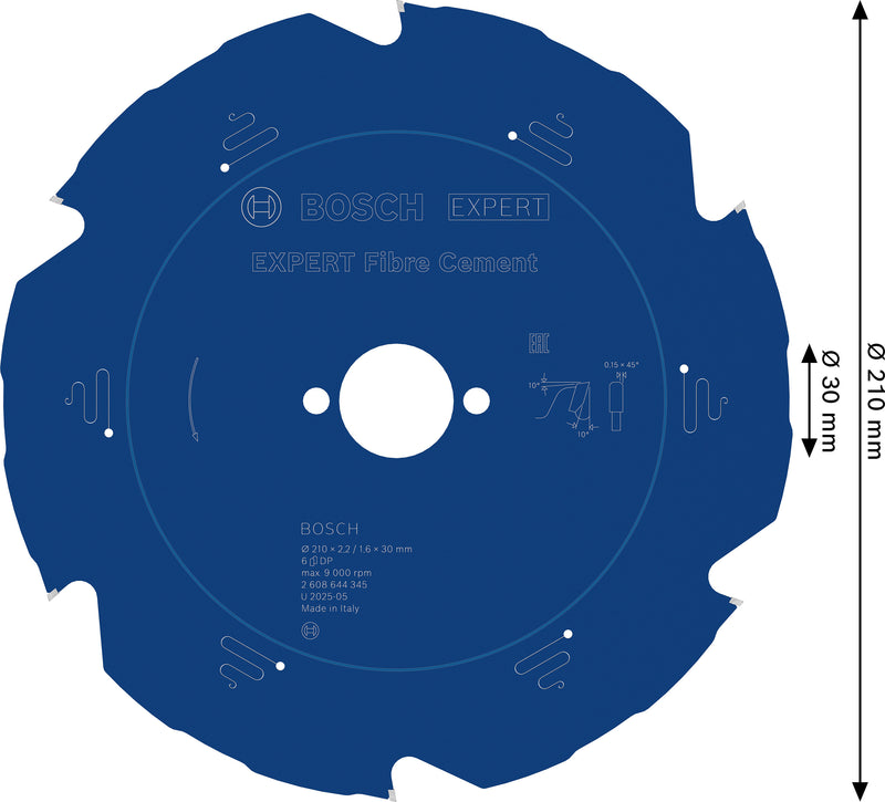 Bosch Circular Saw Blade EX FC H 210x30-6