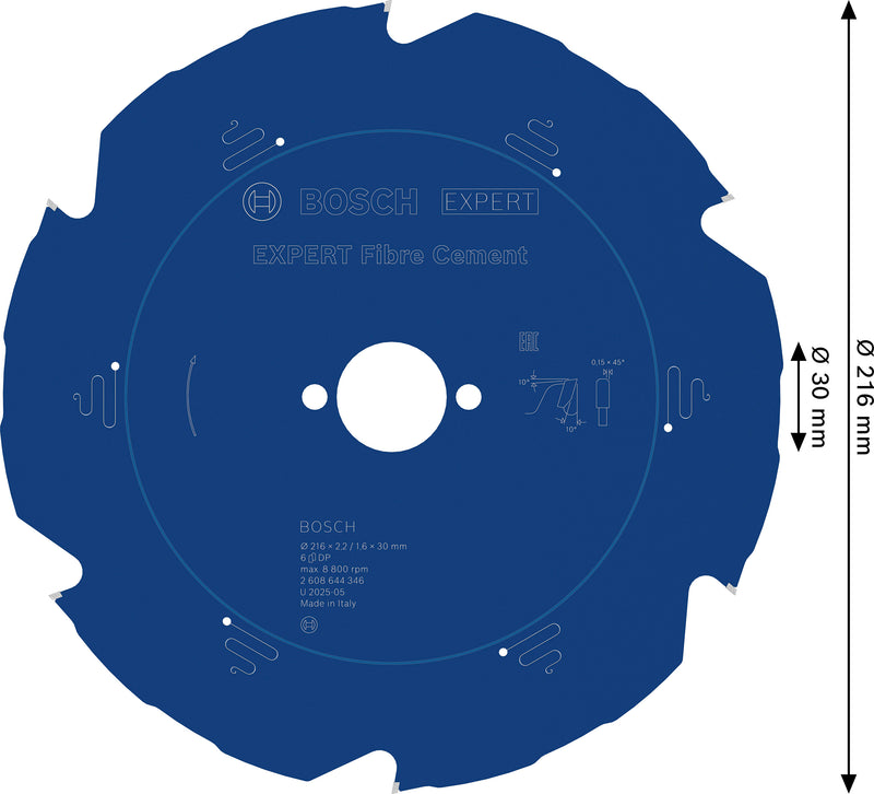 Bosch Circular Saw Blade EX FC B 216x30-6